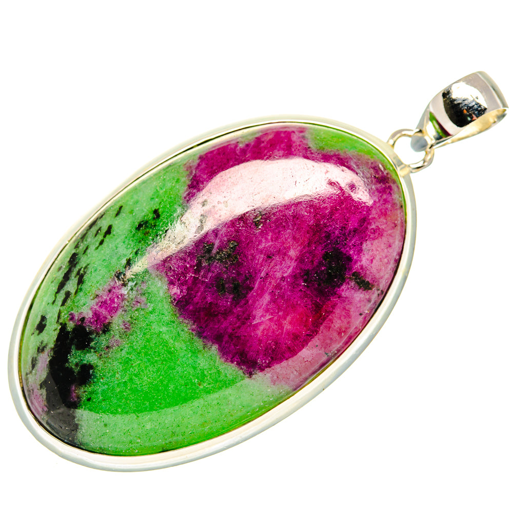 Ruby Zoisite Pendants handcrafted by Anasilvercos - PD30097 - Photo 2