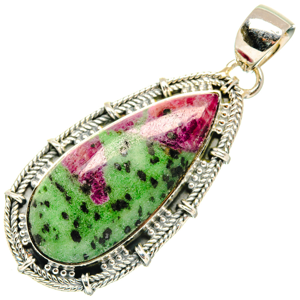 Ruby Zoisite Pendants handcrafted by Anasilvercos - PD30101 - Photo 2
