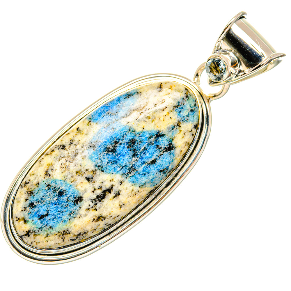 K2 Blue Azurite Pendants handcrafted by Anasilvercos - PD30104 - Photo 2