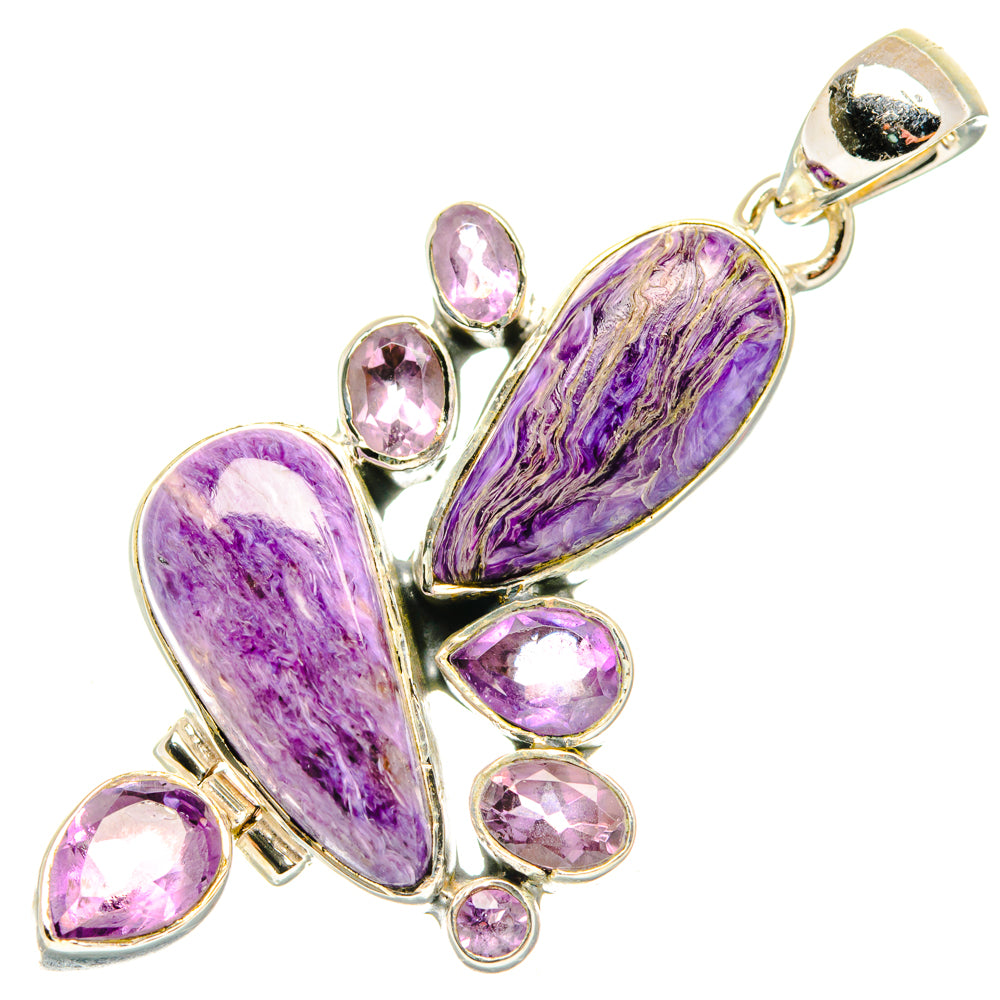 Charoite Pendants handcrafted by Anasilvercos - PD30122 - Photo 2