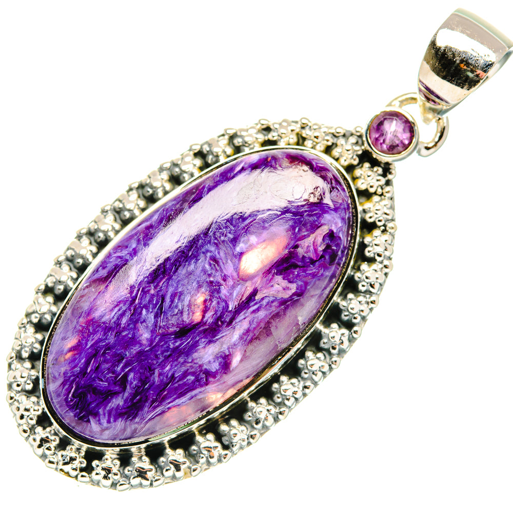 Charoite Pendants handcrafted by Anasilvercos - PD30125 - Photo 2