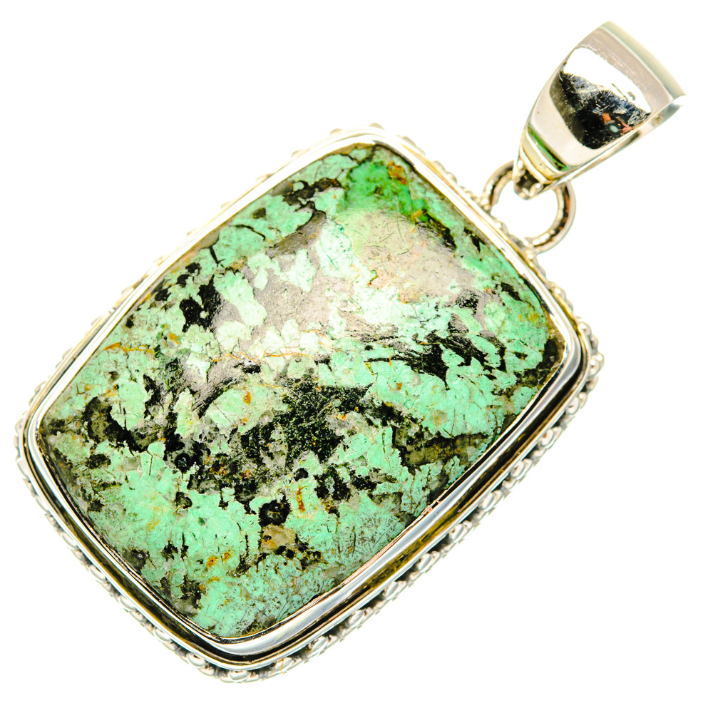 Tibetan Turquoise Pendants handcrafted by Anasilvercos - PD30131 - Photo 2