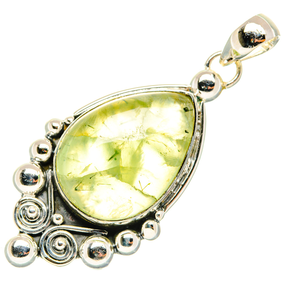 Prehnite Pendants handcrafted by Anasilvercos - PD30138 - Photo 2