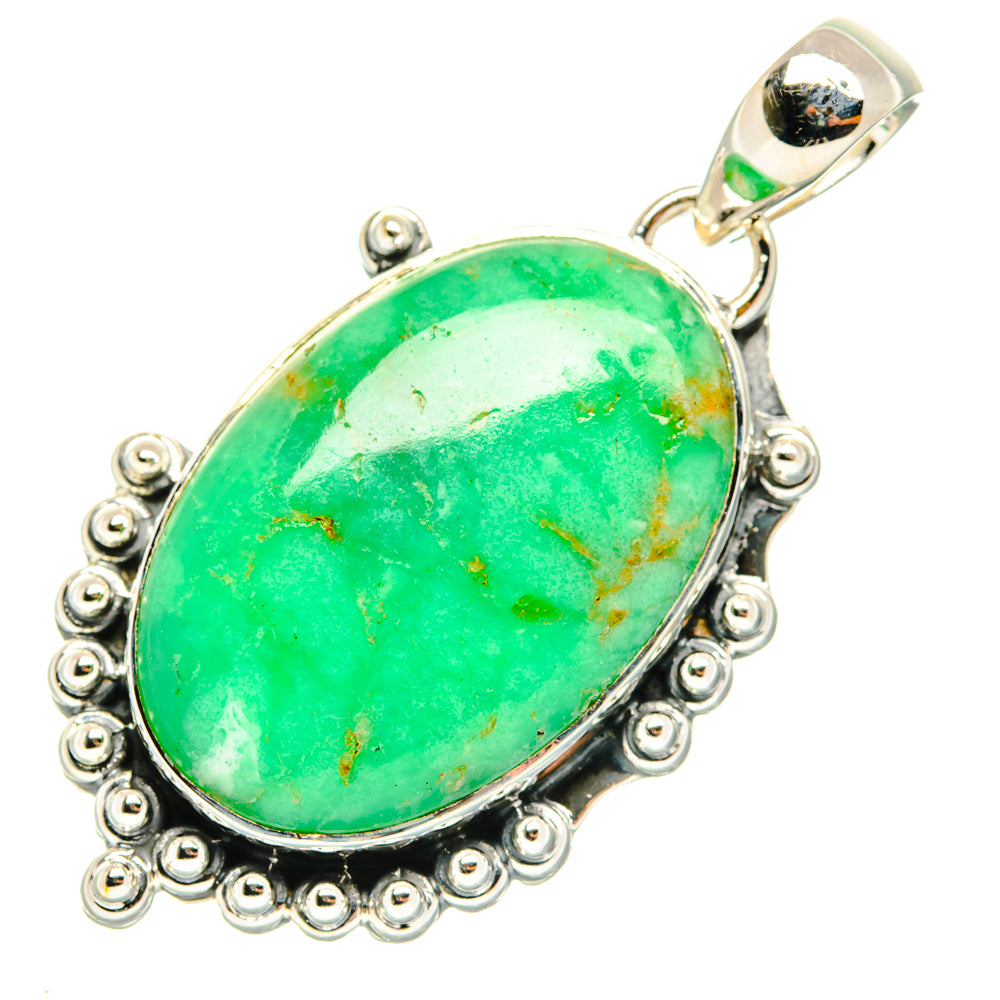 Chrysoprase Pendants handcrafted by Anasilvercos - PD30141 - Photo 2