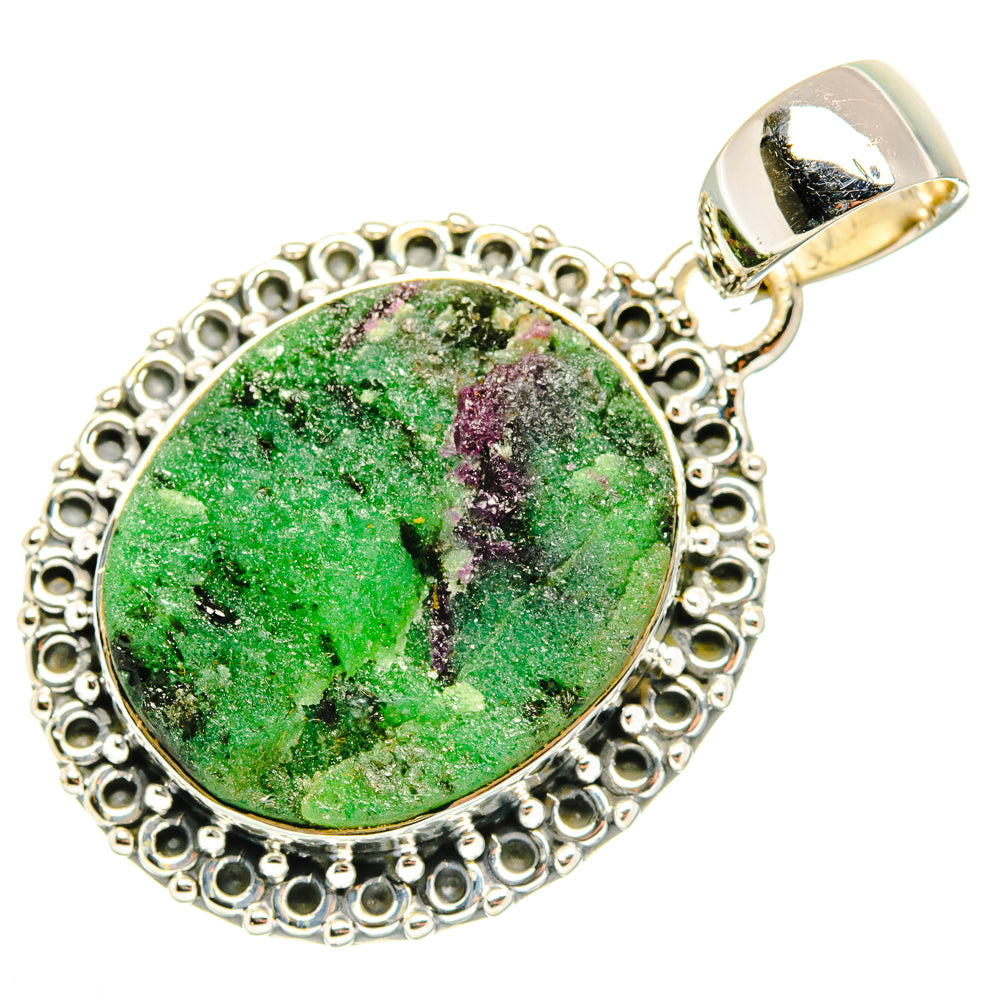Ruby Zoisite Pendants handcrafted by Anasilvercos - PD30148 - Photo 2