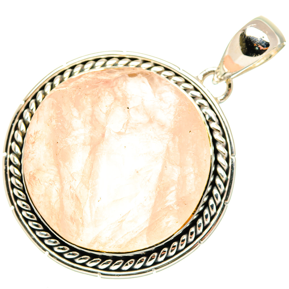Rose Quartz Pendants handcrafted by Anasilvercos - PD30161 - Photo 2