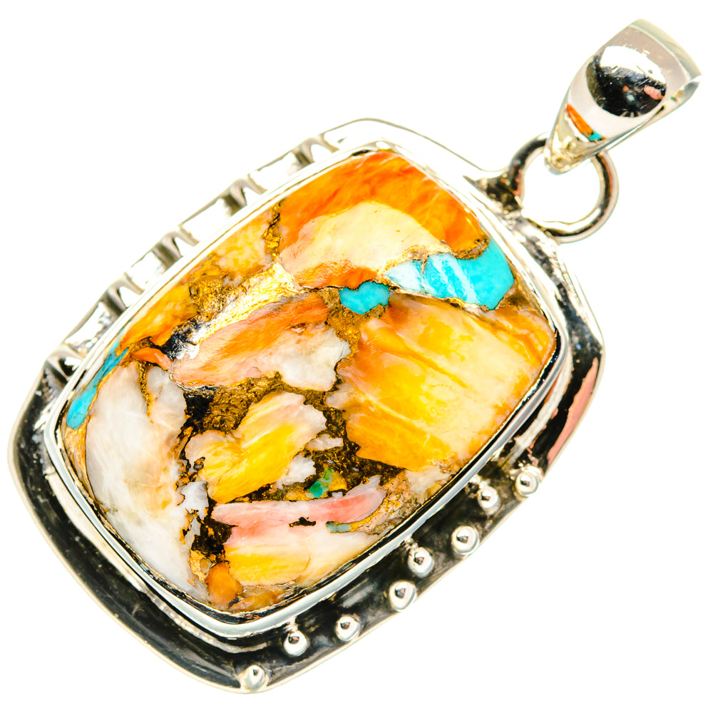 Spiny Oyster Turquoise Pendants handcrafted by Anasilvercos - PD30171 - Photo 2