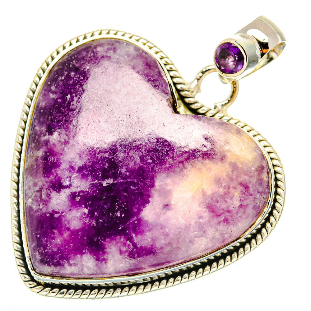 Lepidolite Pendants handcrafted by Anasilvercos - PD30174 - Photo 2