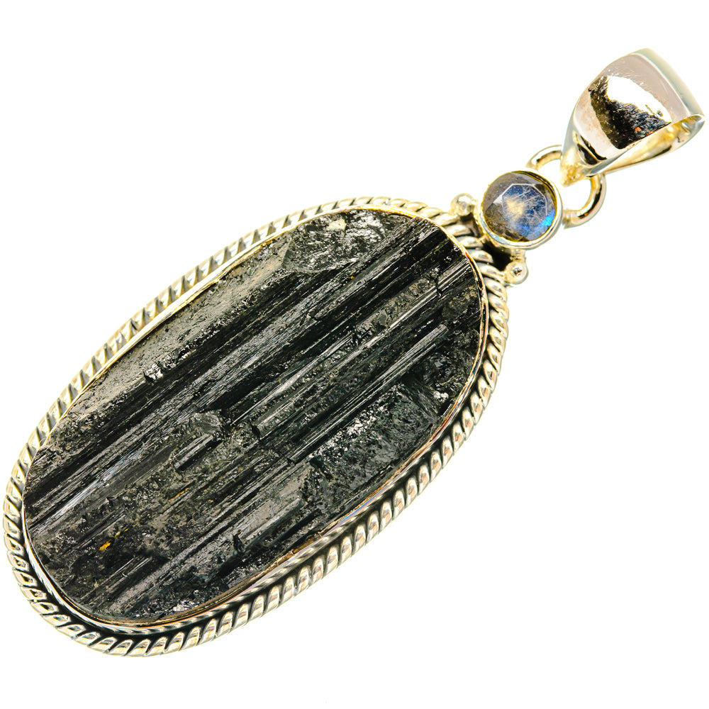 Black Tourmaline Pendants handcrafted by Anasilvercos - PD30193 - Photo 2