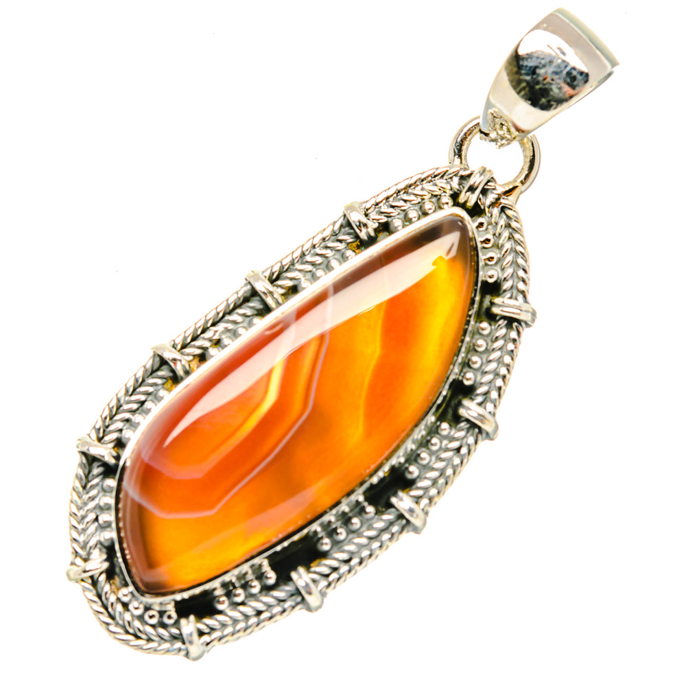 Botswana Agate Pendants handcrafted by Anasilvercos - PD30201 - Photo 2