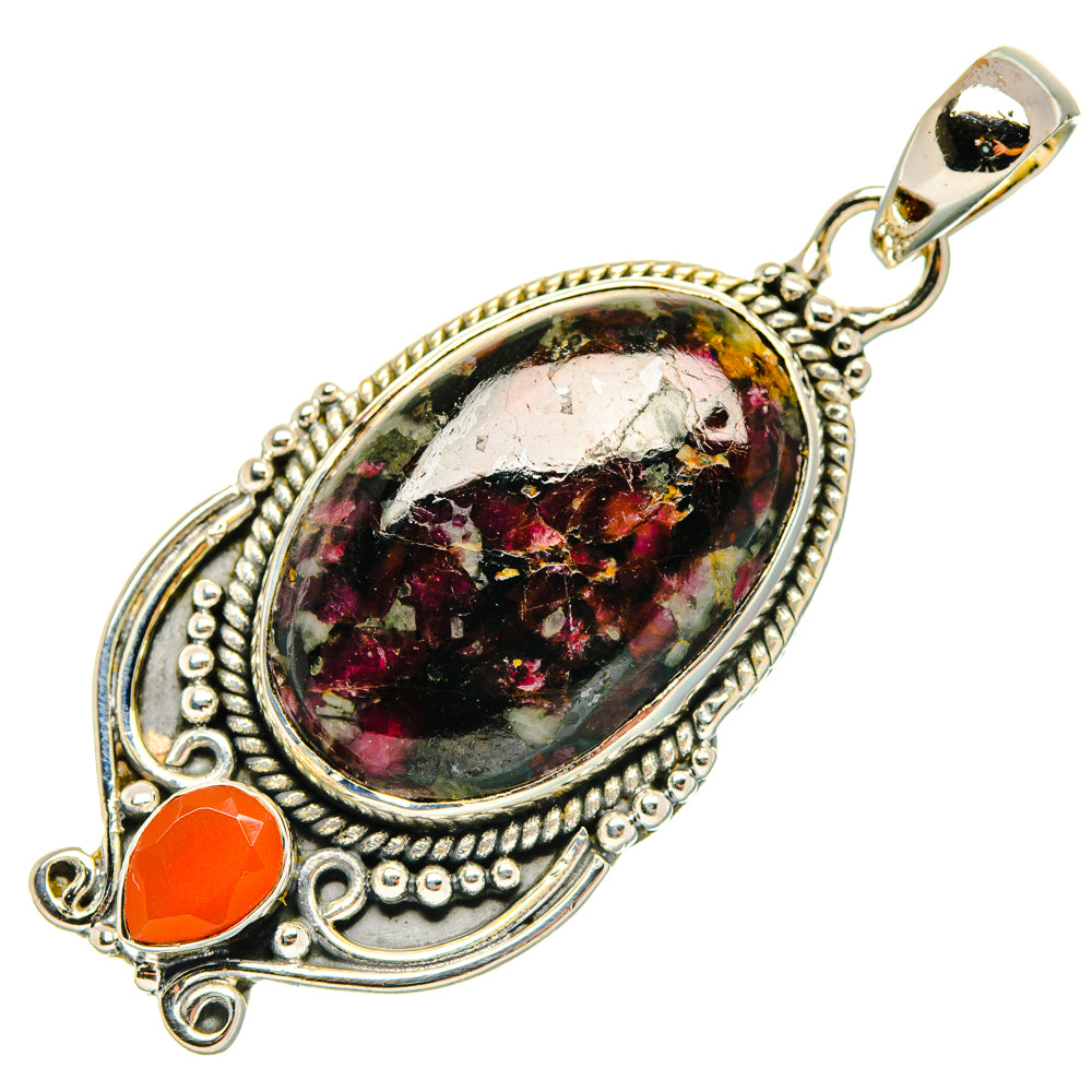 Russian Eudialyte Pendants handcrafted by Anasilvercos - PD30204 - Photo 2