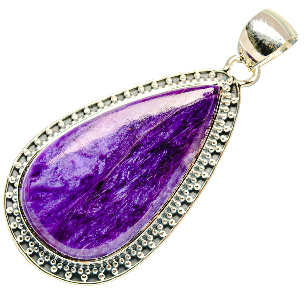 Charoite Pendants handcrafted by Anasilvercos - PD30205 - Photo 2