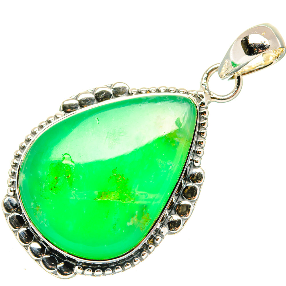 Chrysoprase Pendants handcrafted by Anasilvercos - PD30223 - Photo 2