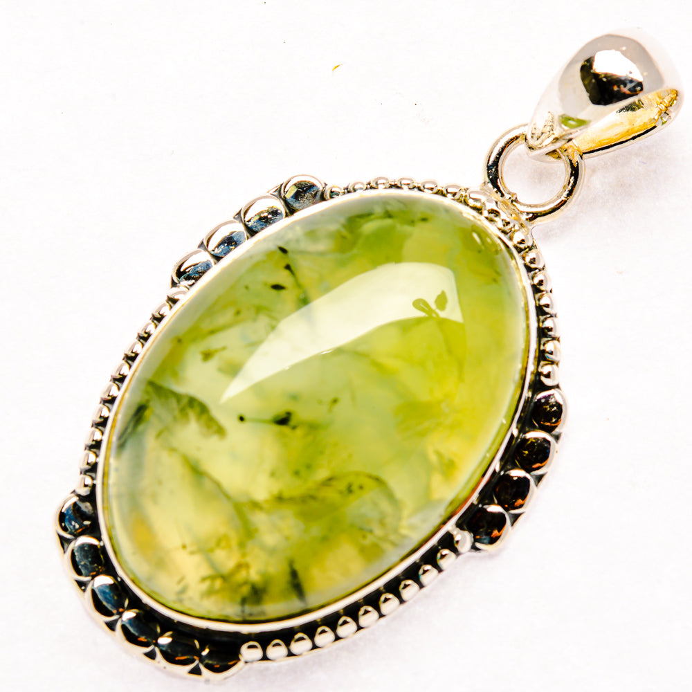 Prehnite Pendants handcrafted by Anasilvercos - PD30227 - Photo 2
