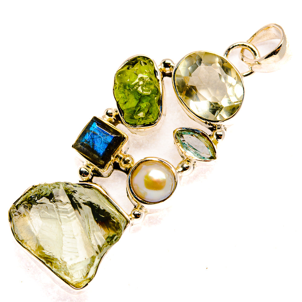 Green Amethyst Pendants handcrafted by Anasilvercos - PD30252 - Photo 2