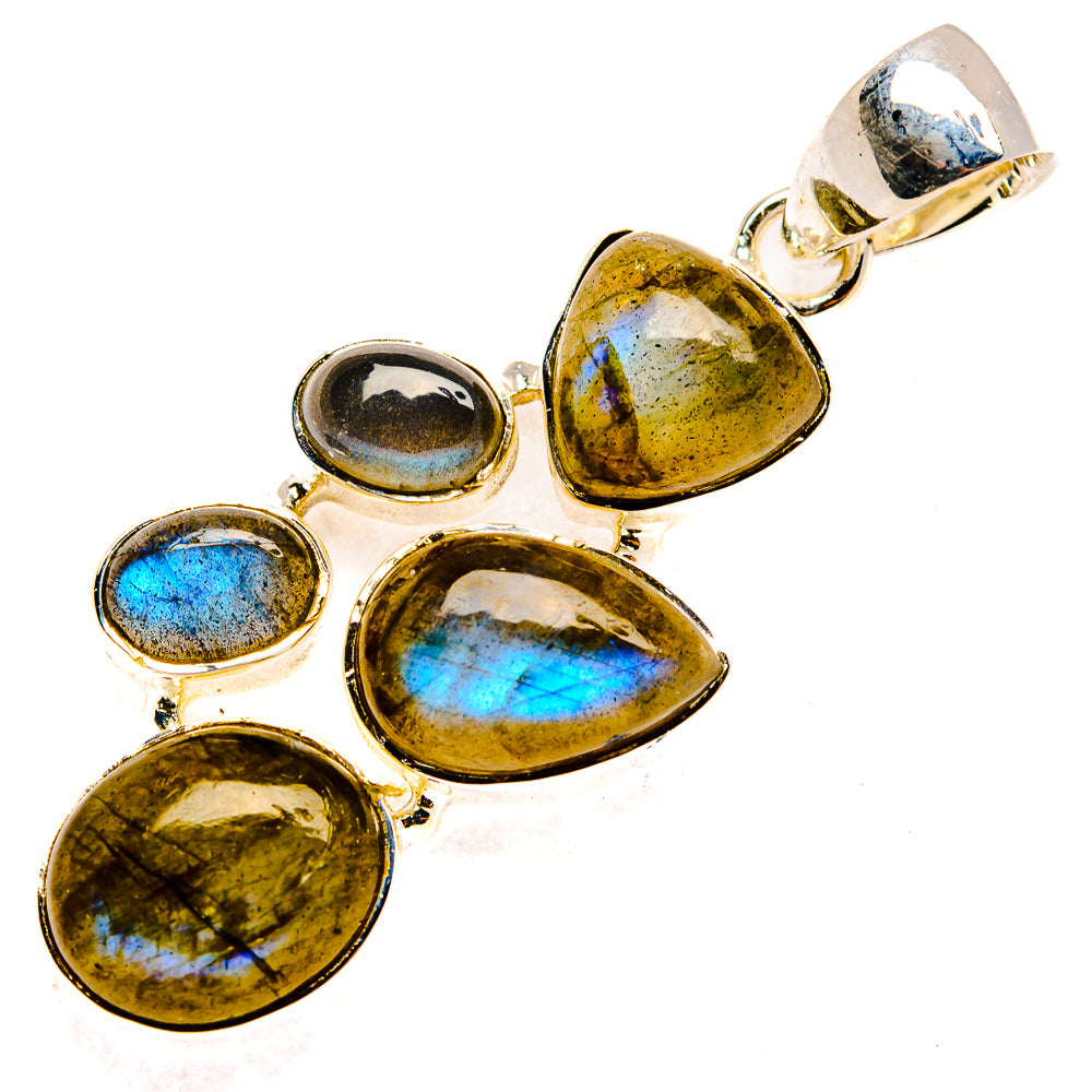 Labradorite Pendants handcrafted by Anasilvercos - PD30266 - Photo 2