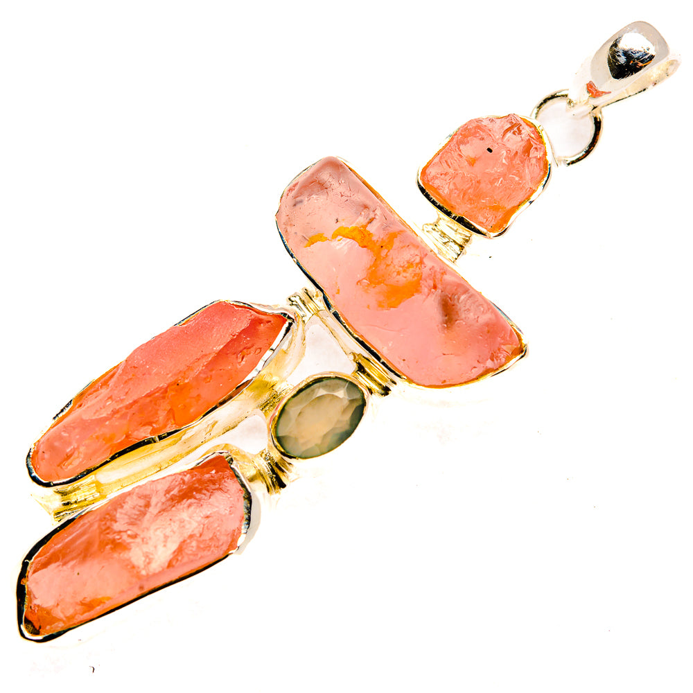 Rose Quartz Pendants handcrafted by Anasilvercos - PD30268 - Photo 2