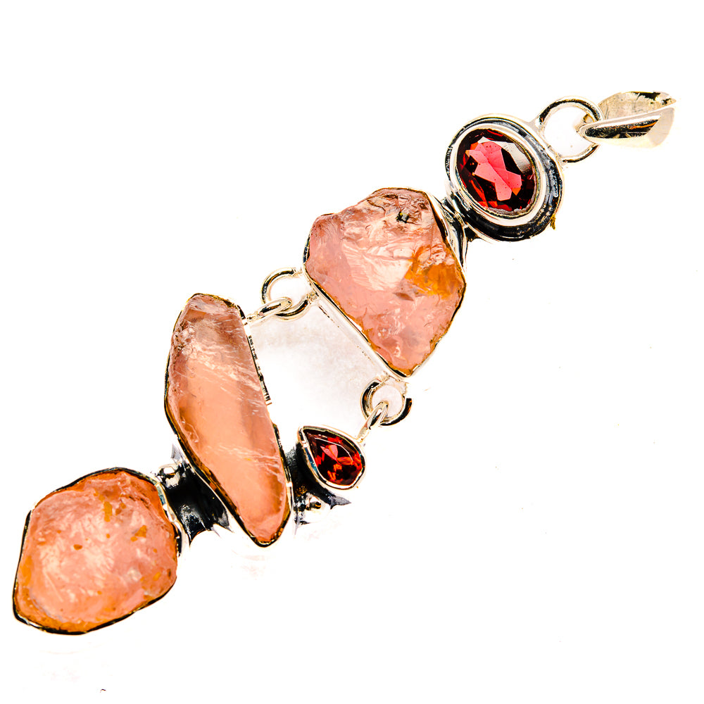 Rose Quartz Pendants handcrafted by Anasilvercos - PD30270 - Photo 2