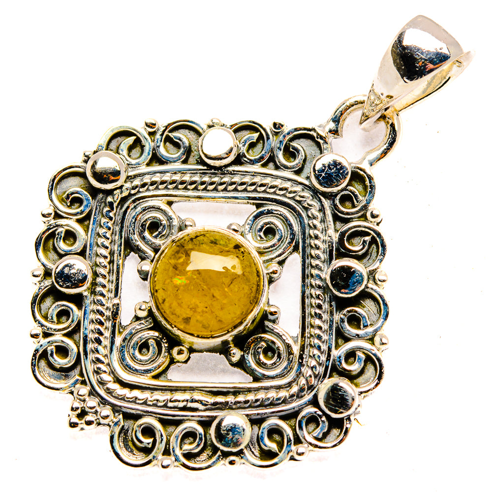 Rutilated Quartz Pendants handcrafted by Anasilvercos - PD30280 - Photo 2