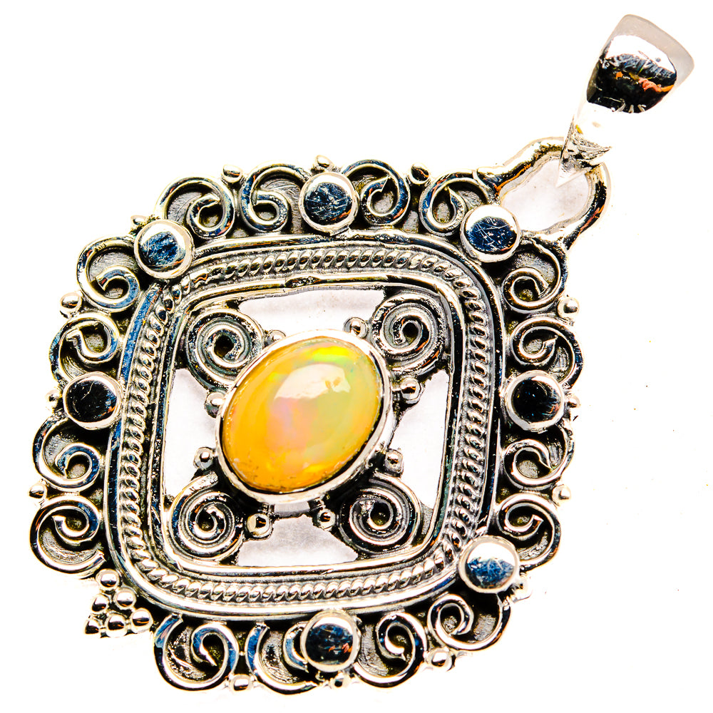 Ethiopian Opal Pendants handcrafted by Anasilvercos - PD30294 - Photo 2