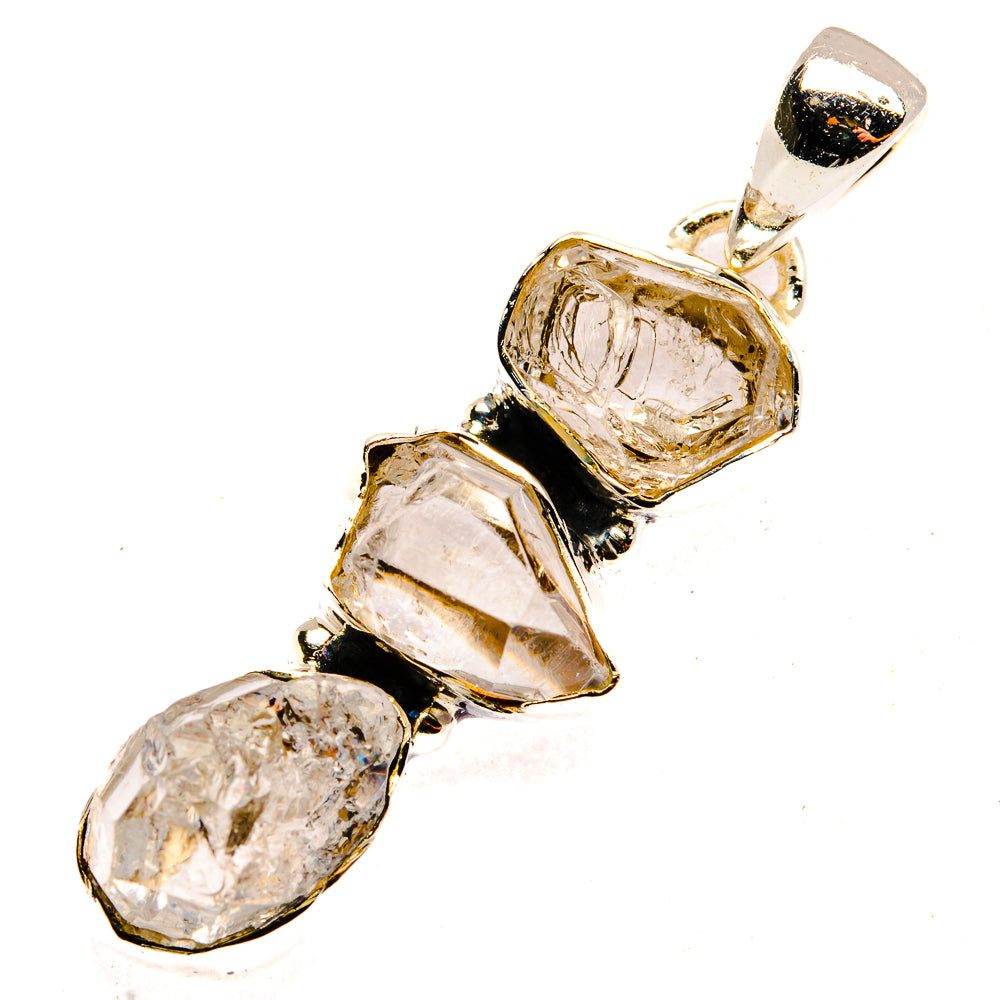 Herkimer Diamond Pendants handcrafted by Anasilvercos - PD30301 - Photo 2