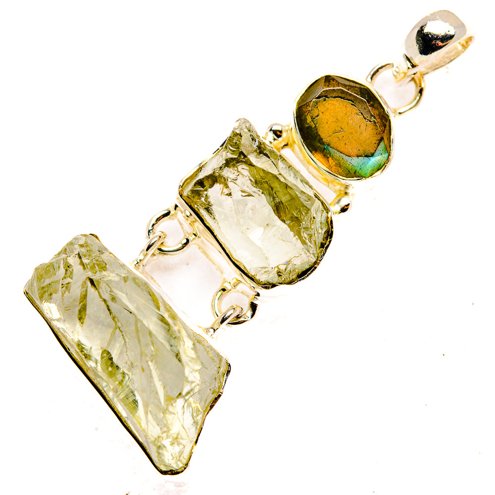 Green Amethyst Pendants handcrafted by Anasilvercos - PD30311 - Photo 2