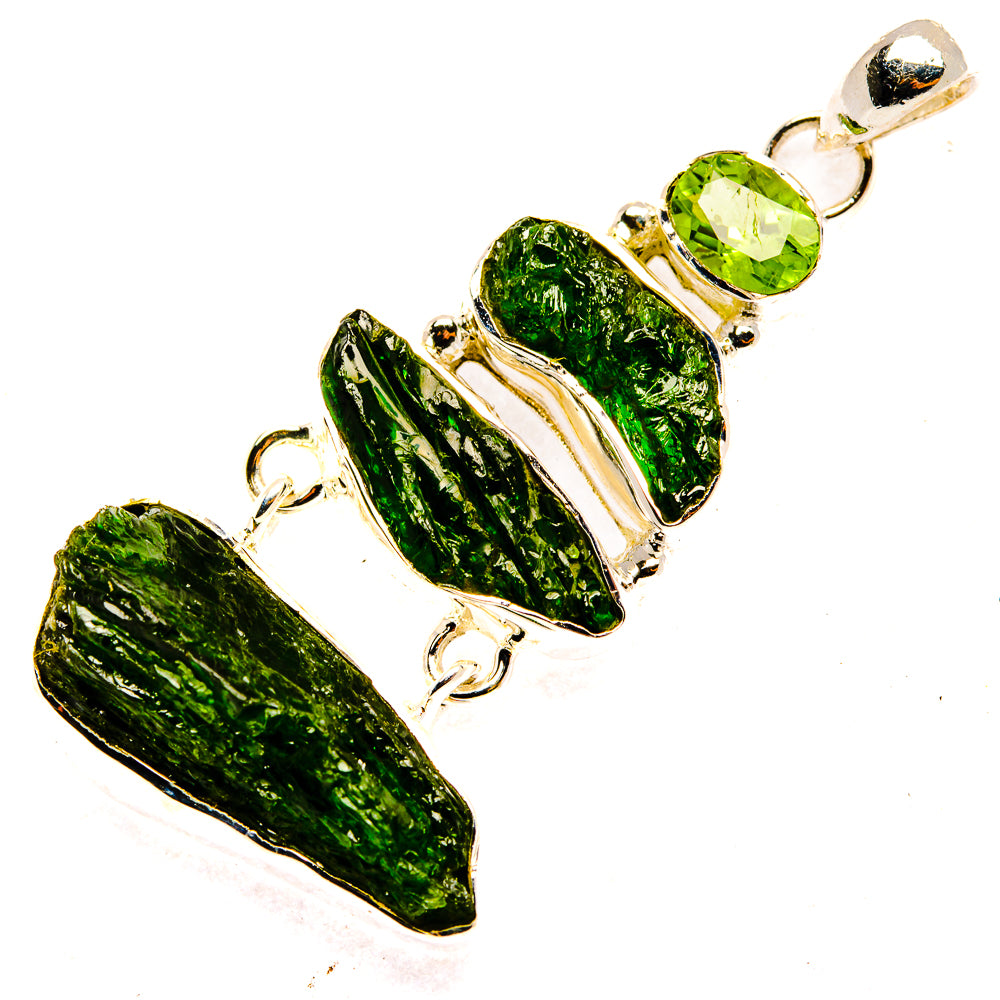 Chrome Diopside Pendants handcrafted by Anasilvercos - PD30312 - Photo 2