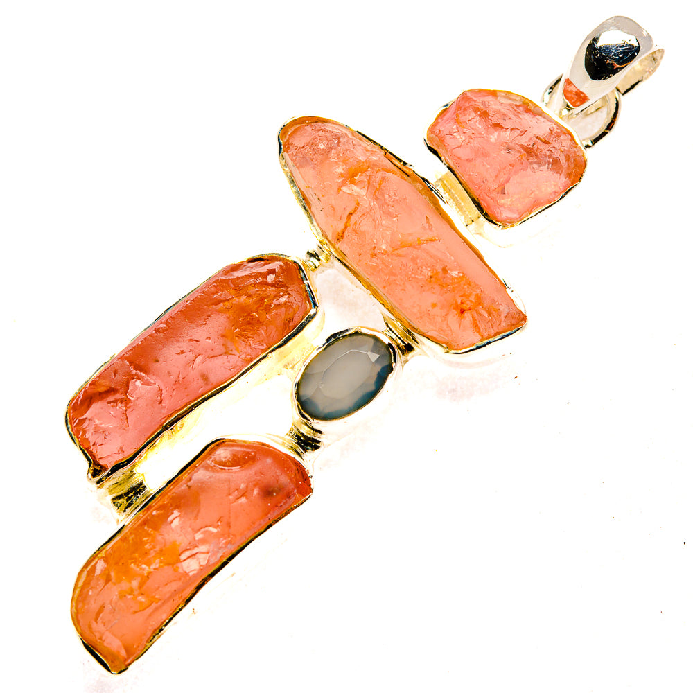 Rose Quartz Pendants handcrafted by Anasilvercos - PD30316 - Photo 2