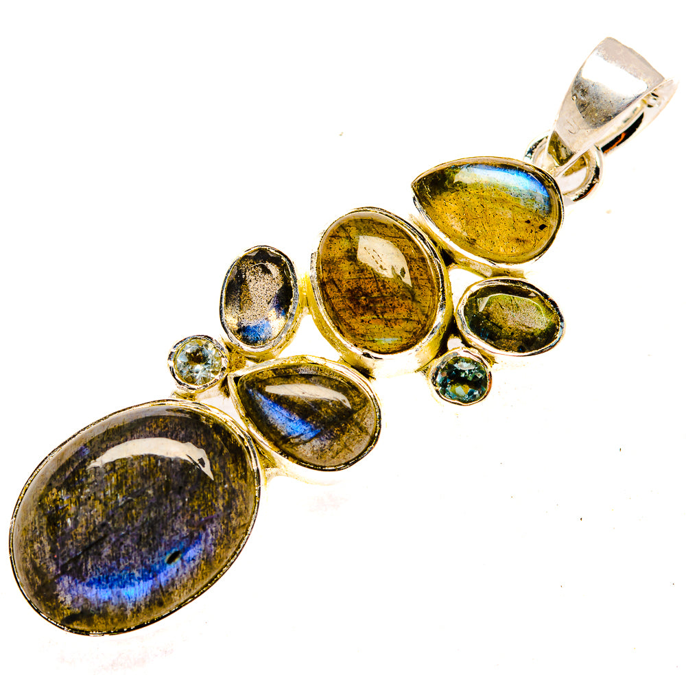 Labradorite Pendants handcrafted by Anasilvercos - PD30325 - Photo 2