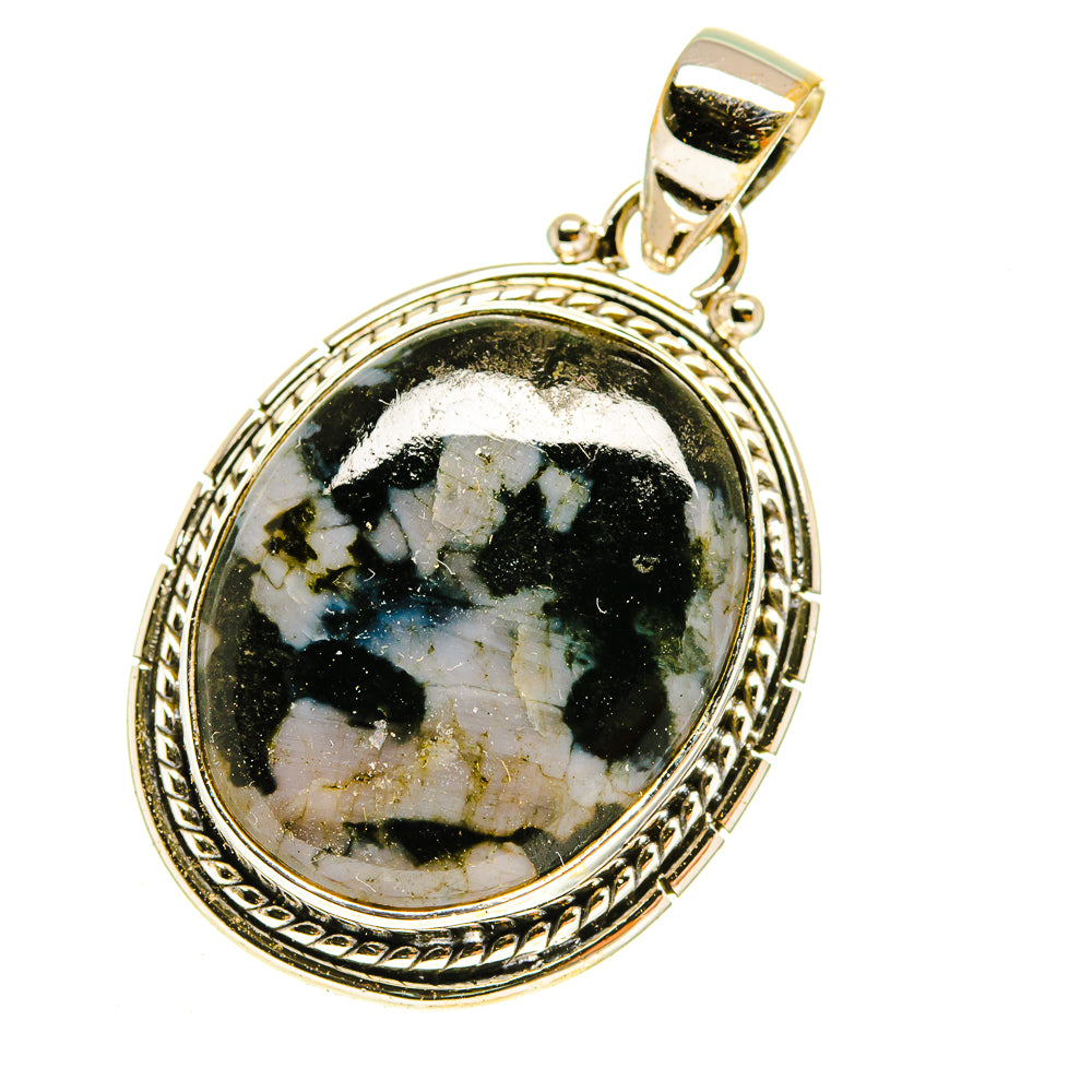 Gabbro Stone Pendants handcrafted by Anasilvercos - PD3033