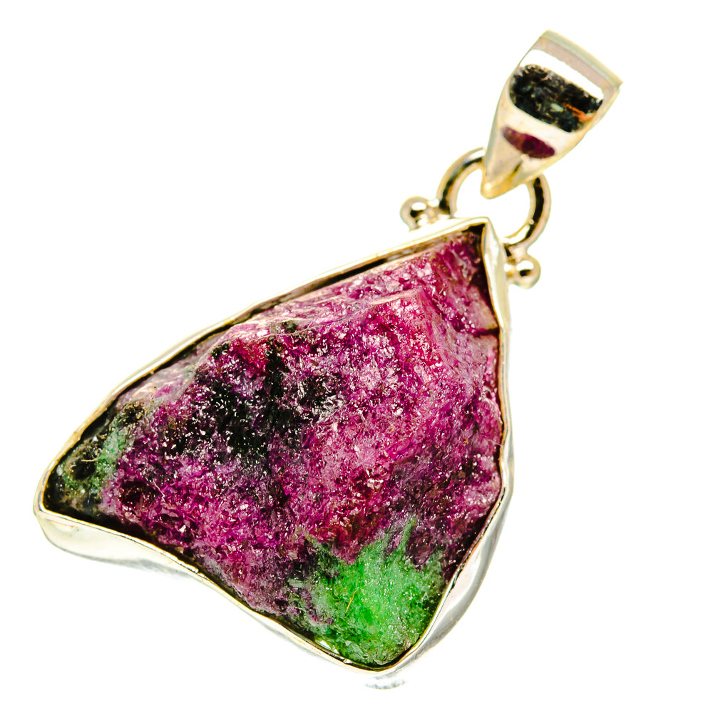 Ruby Zoisite Pendants handcrafted by Anasilvercos - PD3034