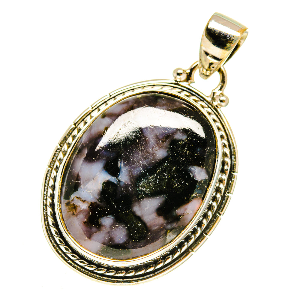 Gabbro Stone Pendants handcrafted by Anasilvercos - PD3035