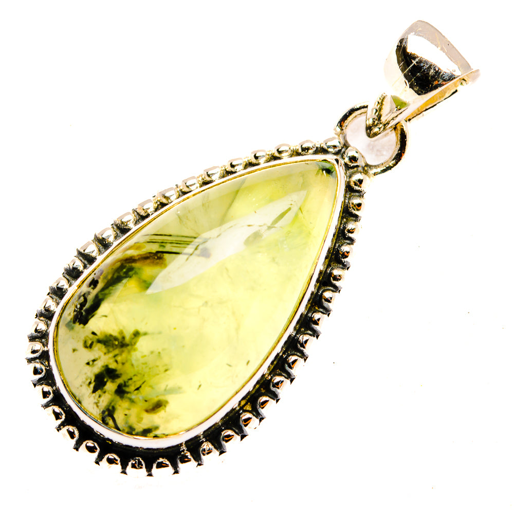 Prehnite Pendants handcrafted by Anasilvercos - PD30352 - Photo 2