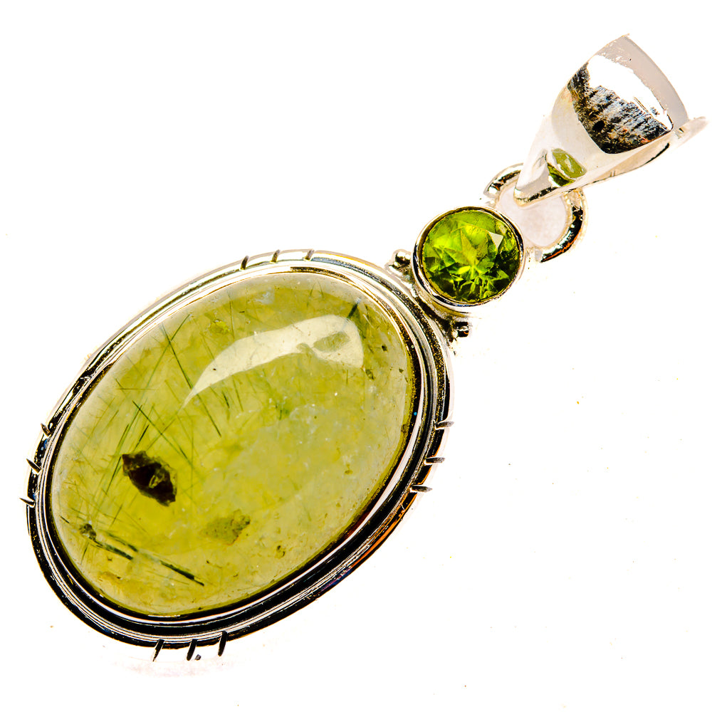Prehnite Pendants handcrafted by Anasilvercos - PD30355 - Photo 2