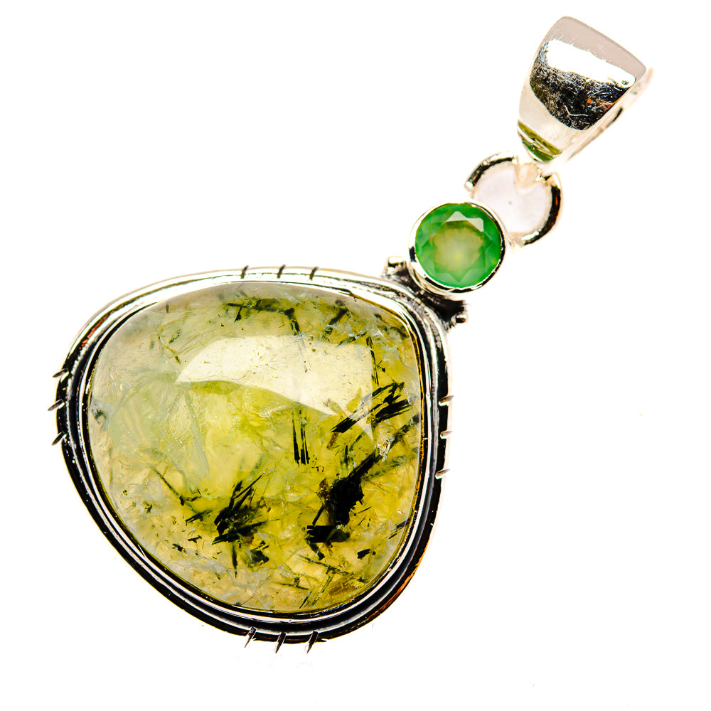 Prehnite Pendants handcrafted by Anasilvercos - PD30358 - Photo 2