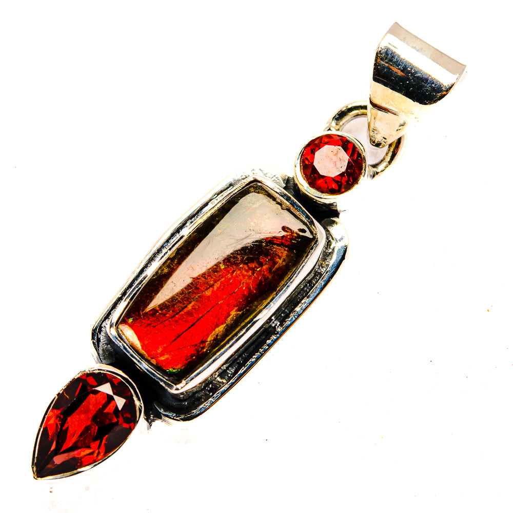 Ammolite Pendants handcrafted by Anasilvercos - PD30362 - Photo 2