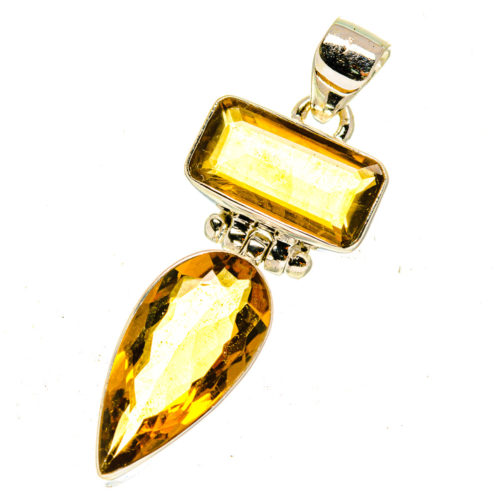 Mandarin Citrine Pendants handcrafted by Anasilvercos - PD3040