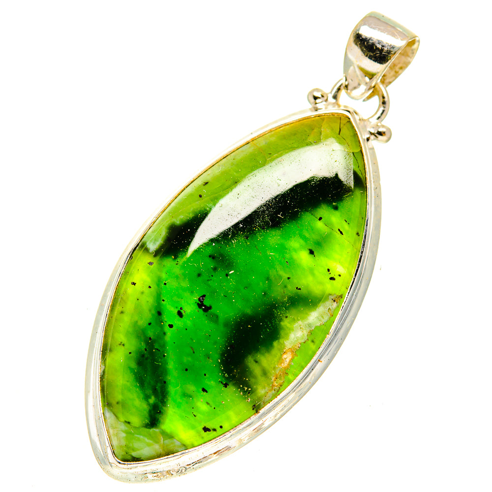 Australian Green Opal Pendants handcrafted by Anasilvercos - PD3041