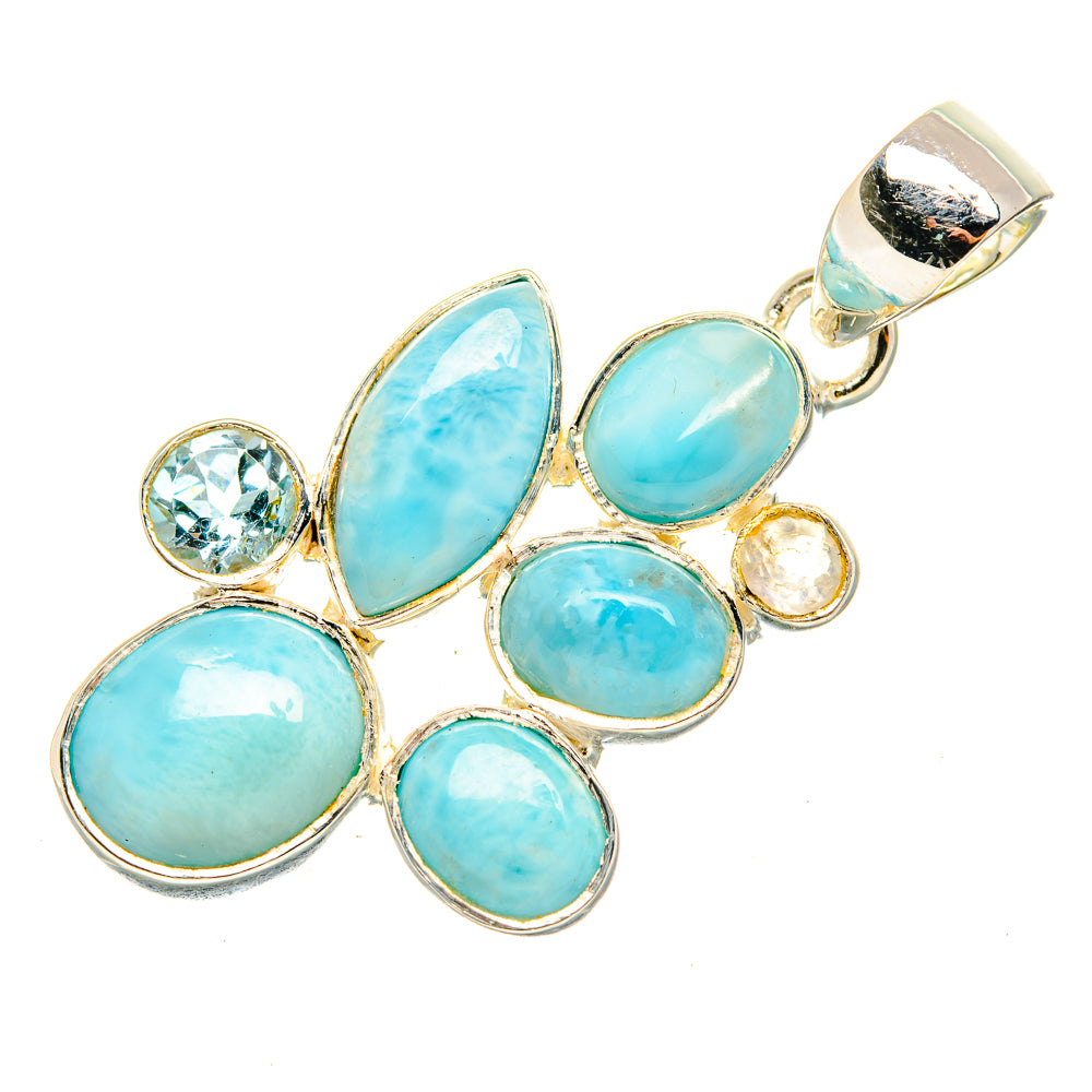 Larimar Pendants handcrafted by Anasilvercos - PD30410 - Photo 2