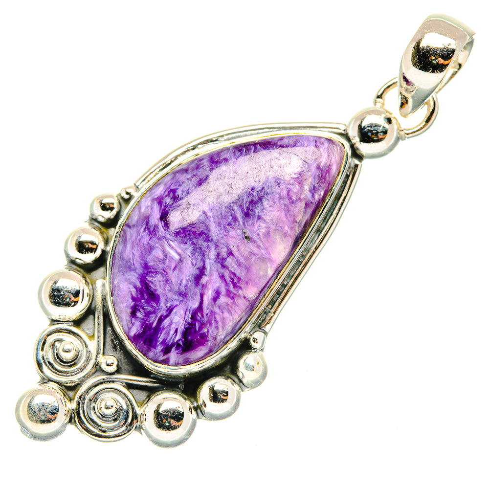 Charoite Pendants handcrafted by Anasilvercos - PD30413 - Photo 2