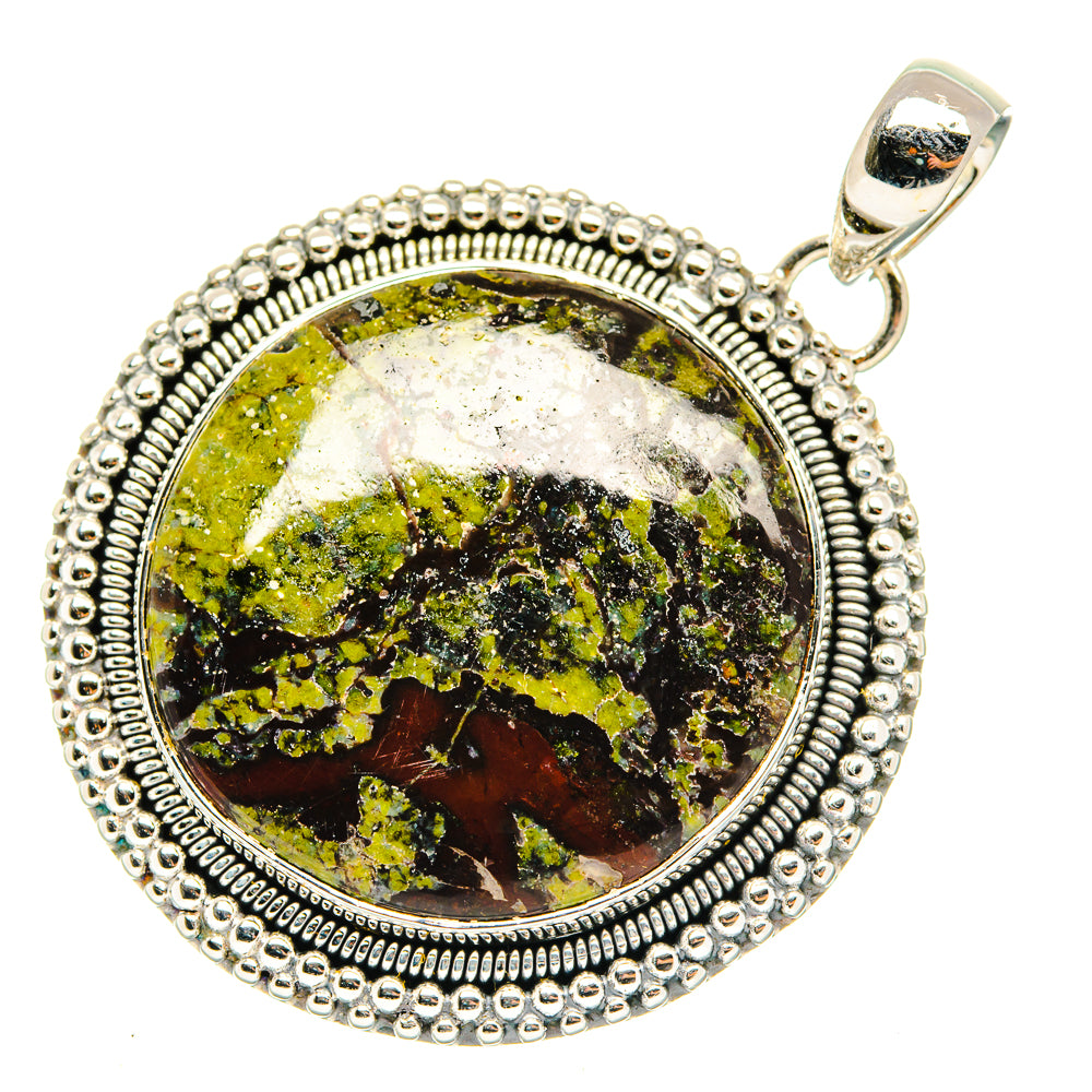 Dragon's Blood Stone Pendants handcrafted by Anasilvercos - PD30420 - Photo 2