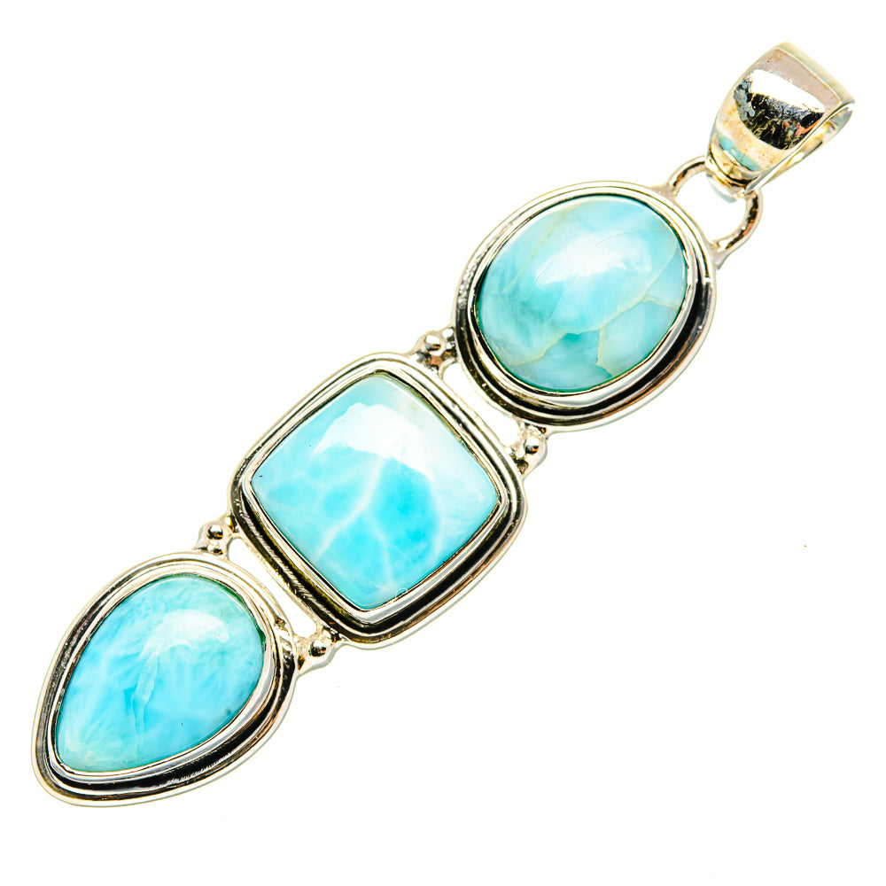 Larimar Pendants handcrafted by Anasilvercos - PD30437 - Photo 2