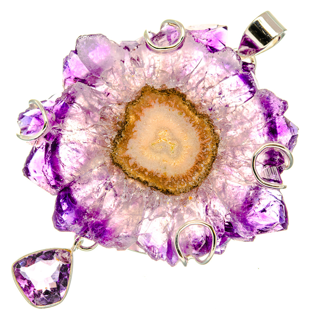Amethyst Solar Quartz Pendants handcrafted by Anasilvercos - PD30442 - Photo 2