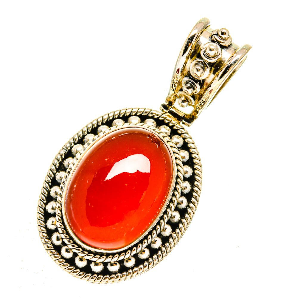 Red Onyx Pendants handcrafted by Anasilvercos - PD3046
