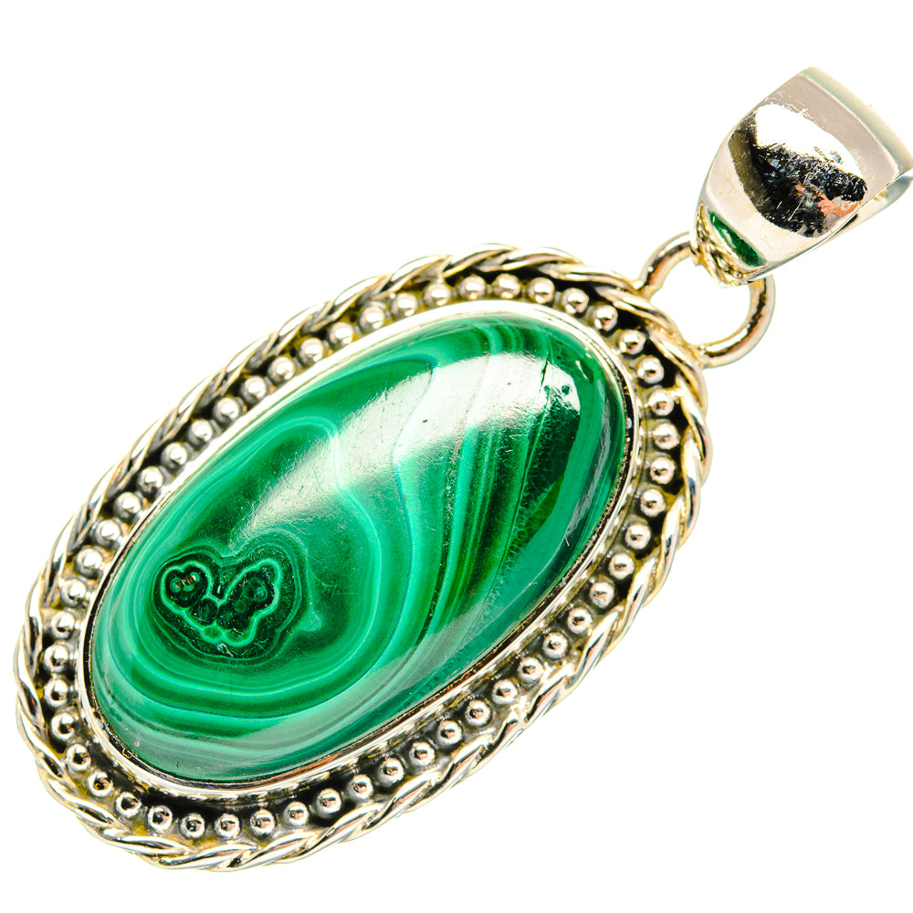 Malachite Pendants handcrafted by Anasilvercos - PD30468 - Photo 2