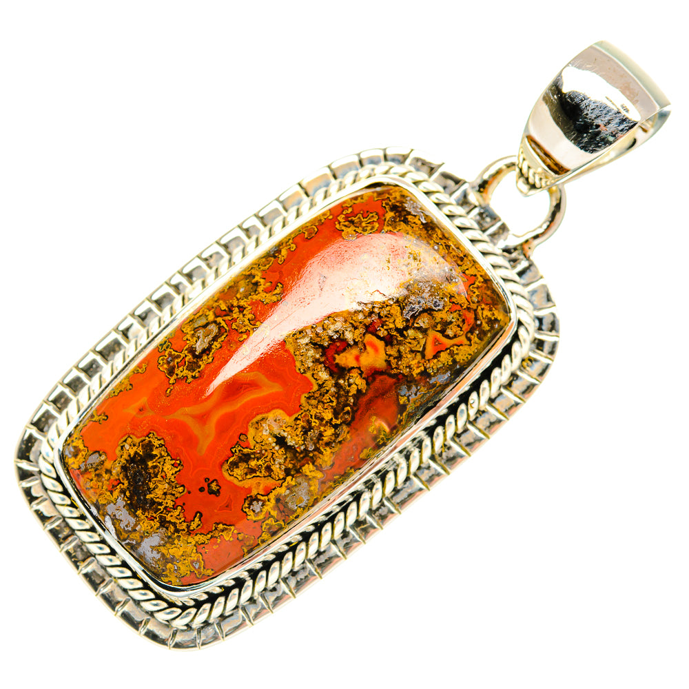 Moroccan Agate Pendants handcrafted by Anasilvercos - PD30473 - Photo 2