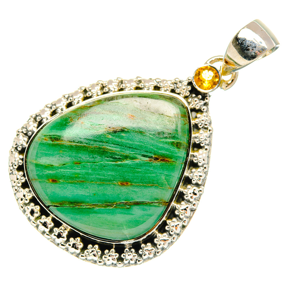 Green Jasper Pendants handcrafted by Anasilvercos - PD30482 - Photo 2