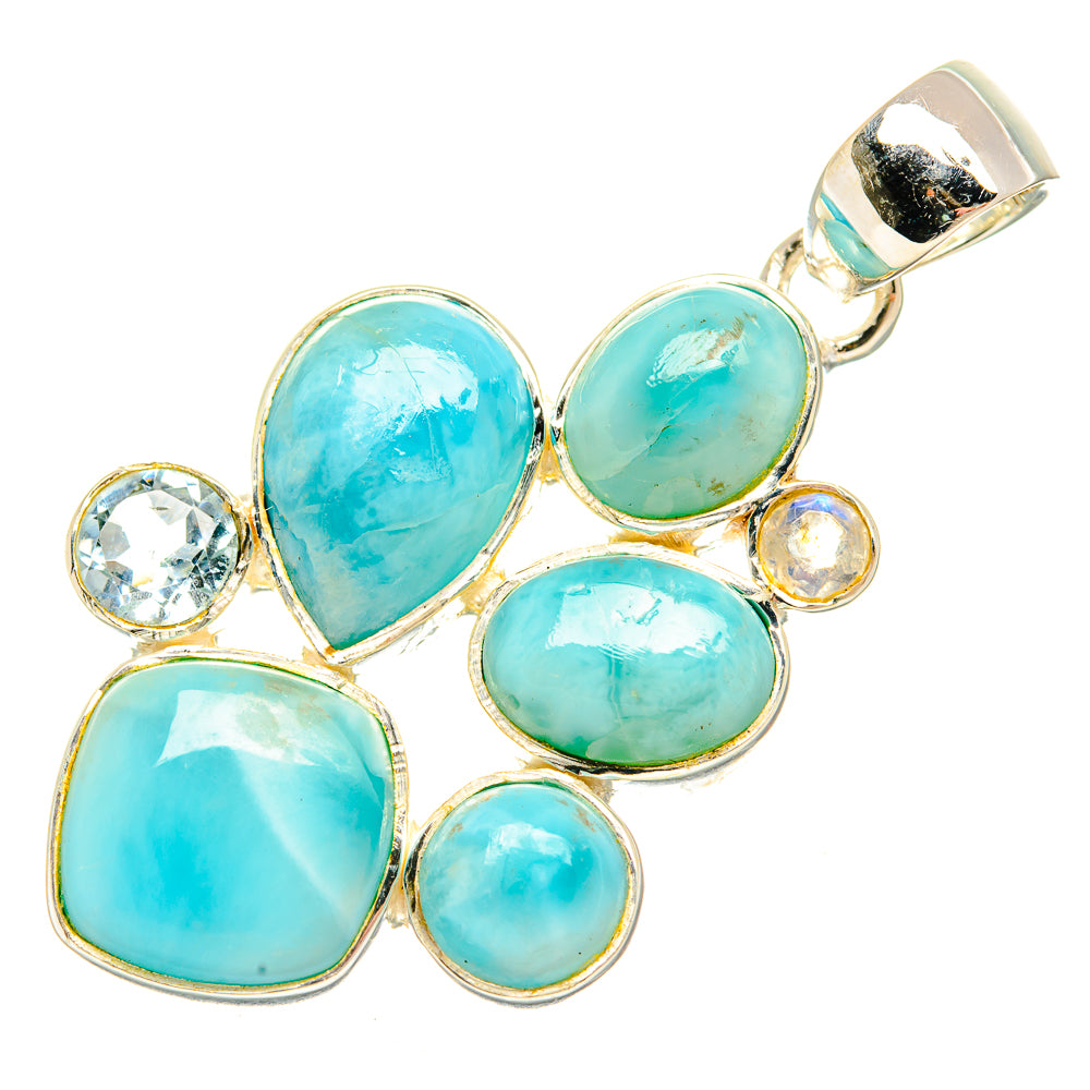 Larimar Pendants handcrafted by Anasilvercos - PD30483 - Photo 2