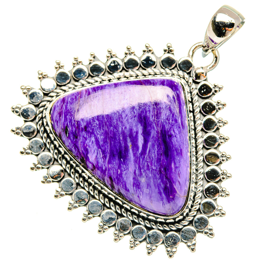 Charoite Pendants handcrafted by Anasilvercos - PD30496 - Photo 2