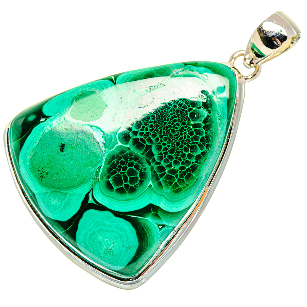 Malachite Pendants handcrafted by Anasilvercos - PD30497 - Photo 2